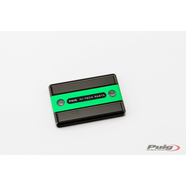 Puig Puig front brake fluid reservoir cover | green | various yamaha models
